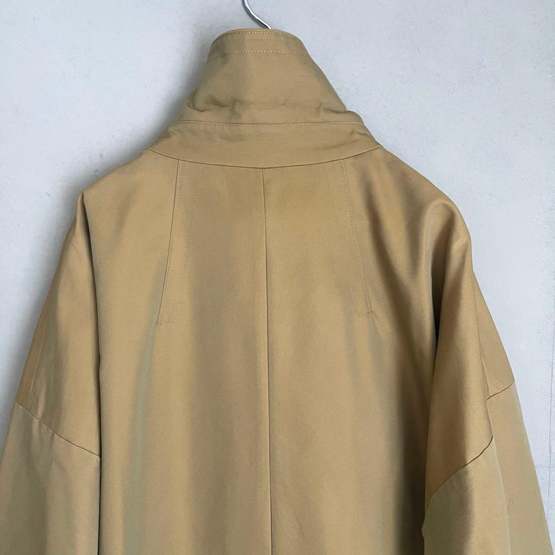 ENFOLD シャンブレーギャバオーバービッグトレンチコート　玉虫色