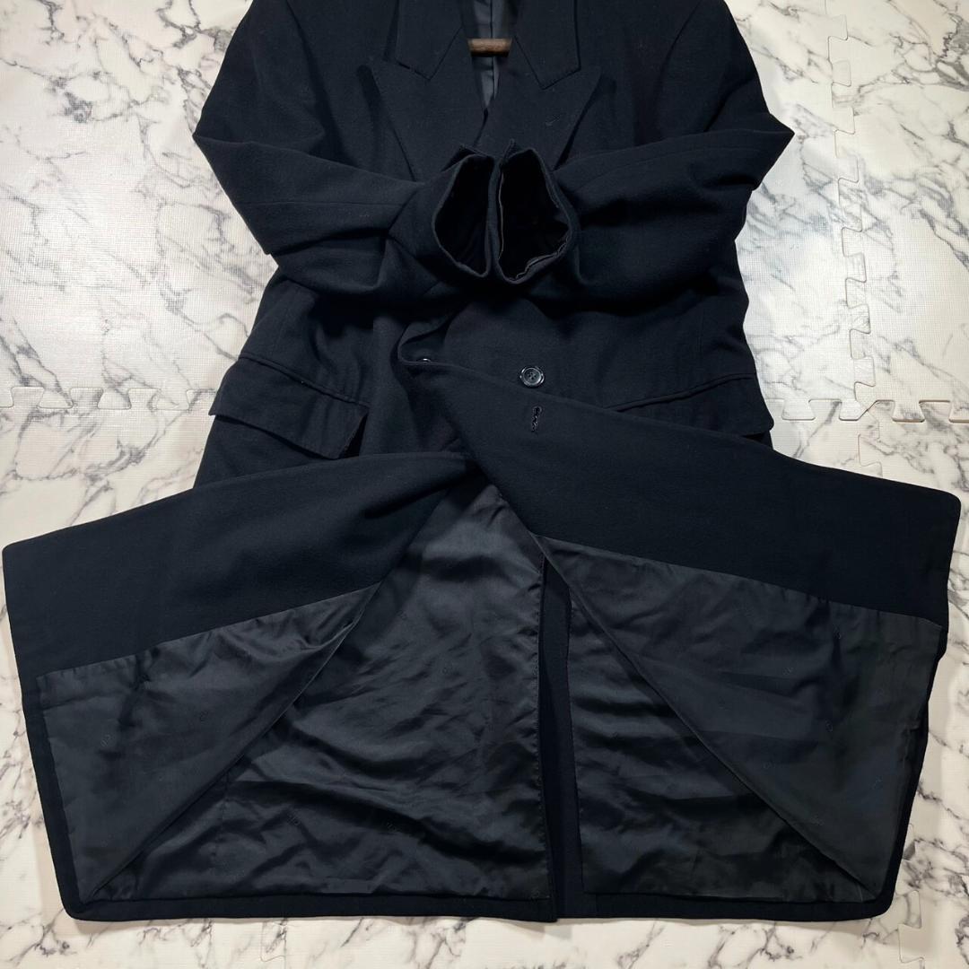 ✨カシミヤ100%✨80s Dior ダブル チェスターコート 黒 S(L位)