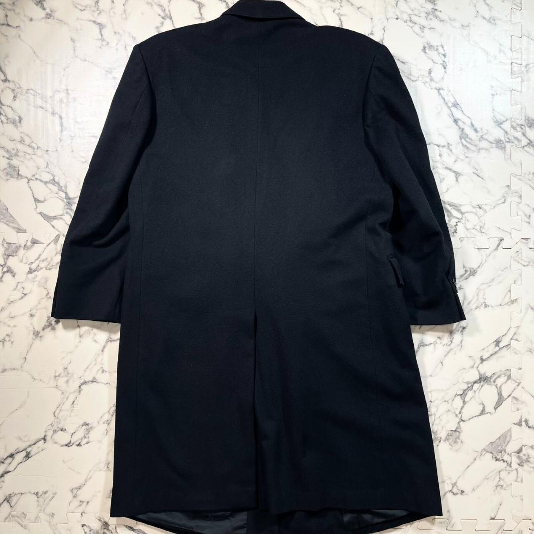 ✨カシミヤ100%✨80s Dior ダブル チェスターコート 黒 S(L位)