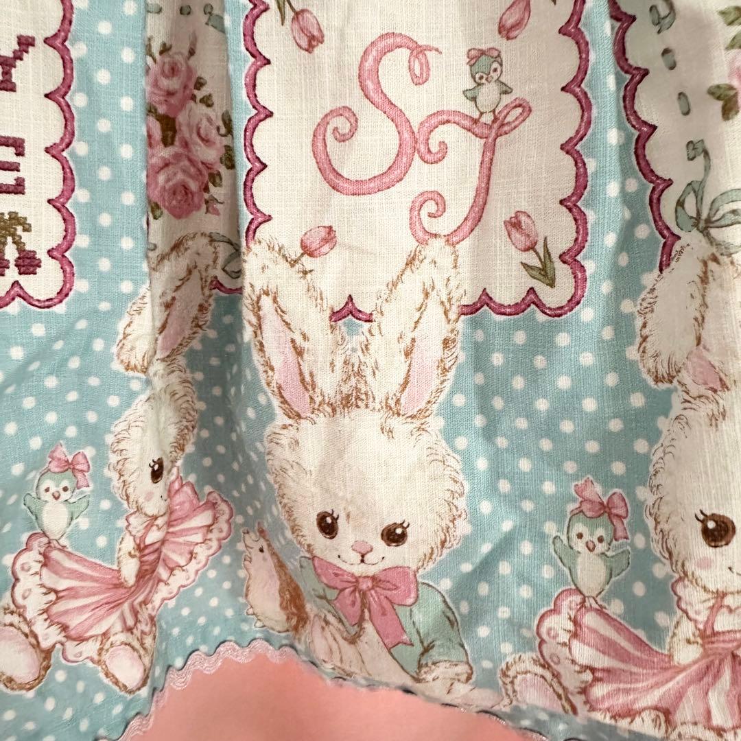 Shirley Temple うさぎ柄ワンピース 110