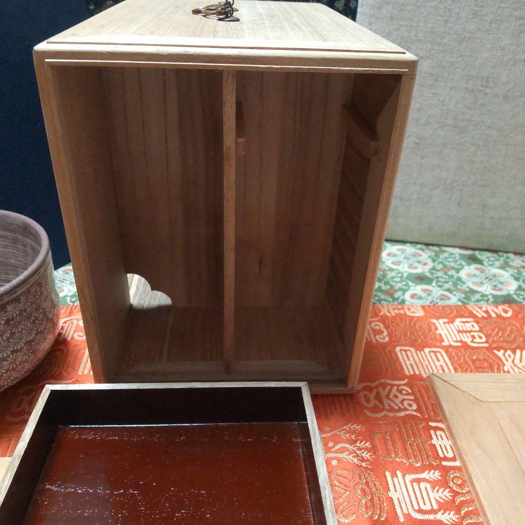 茶箱　遠州好み橋立茶箱　七宝文