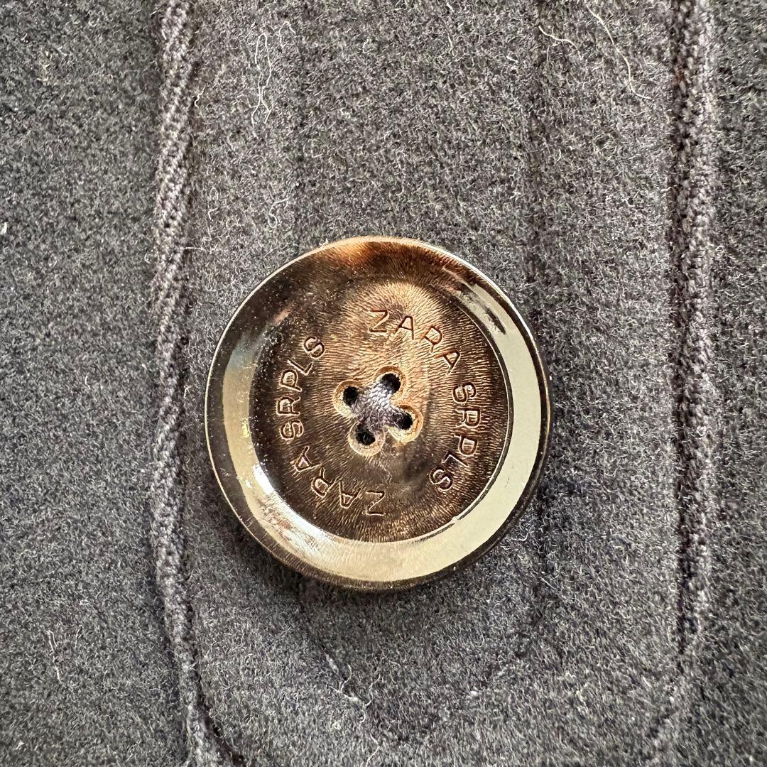 極美品 ZARA SRPLS 完売品 ミリタリー ウール ロングコート M相当