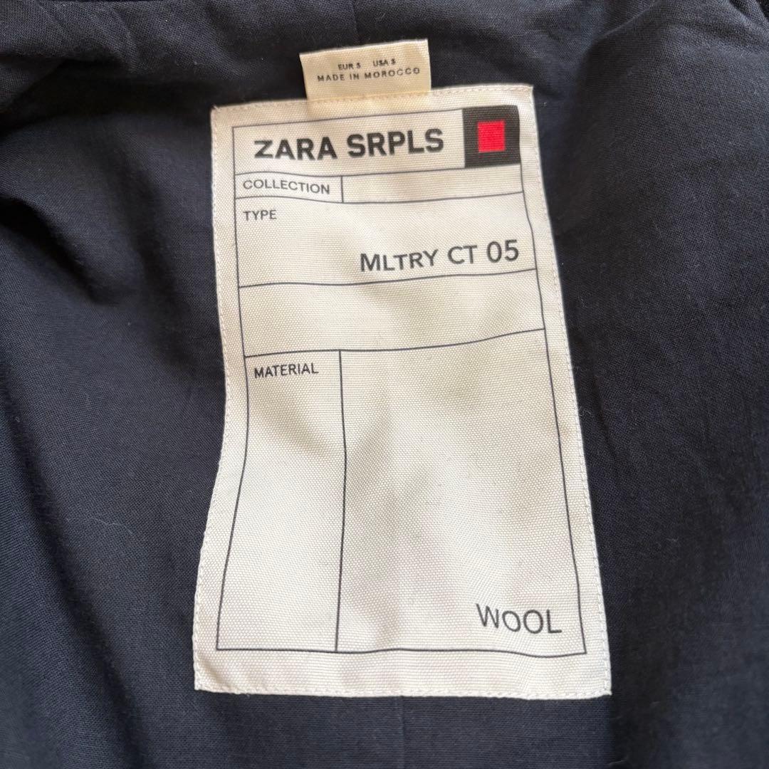 極美品 ZARA SRPLS 完売品 ミリタリー ウール ロングコート M相当
