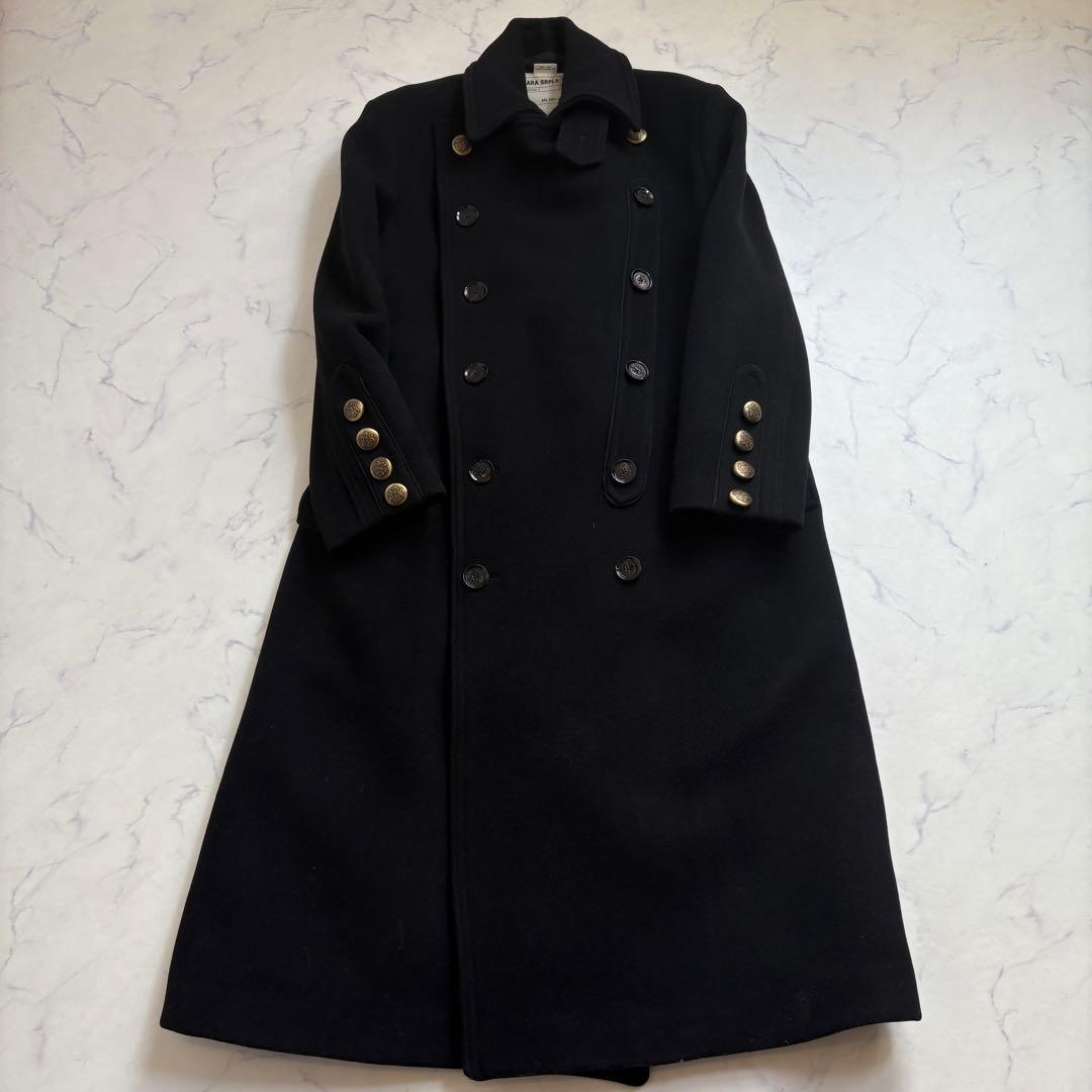 極美品 ZARA SRPLS 完売品 ミリタリー ウール ロングコート M相当