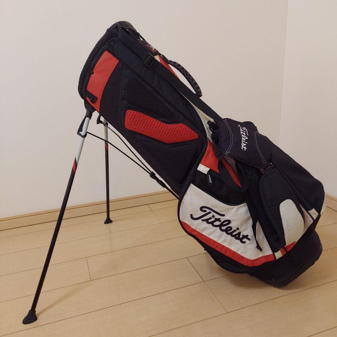 Titleist タイトリスト 軽量 キャディバック スタンド 白/黒/赤