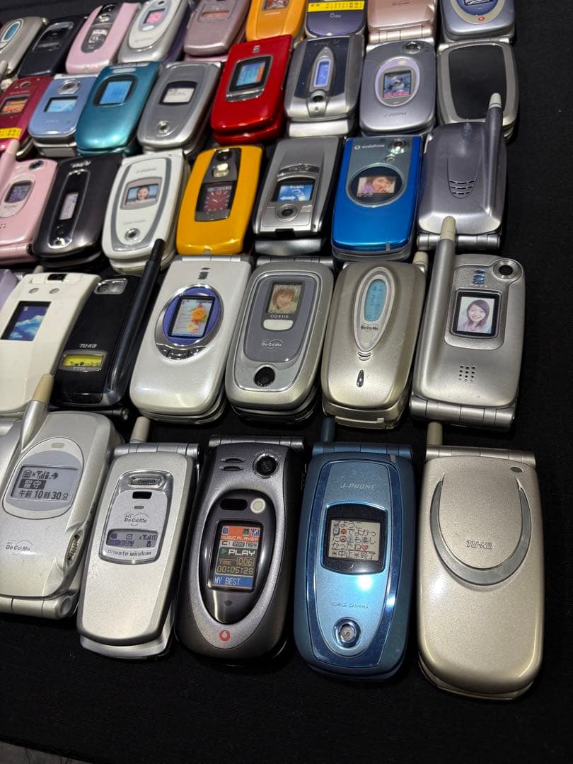 【まとめて90点セット】モックアップ 販売店模型 携帯電話 ガラケー