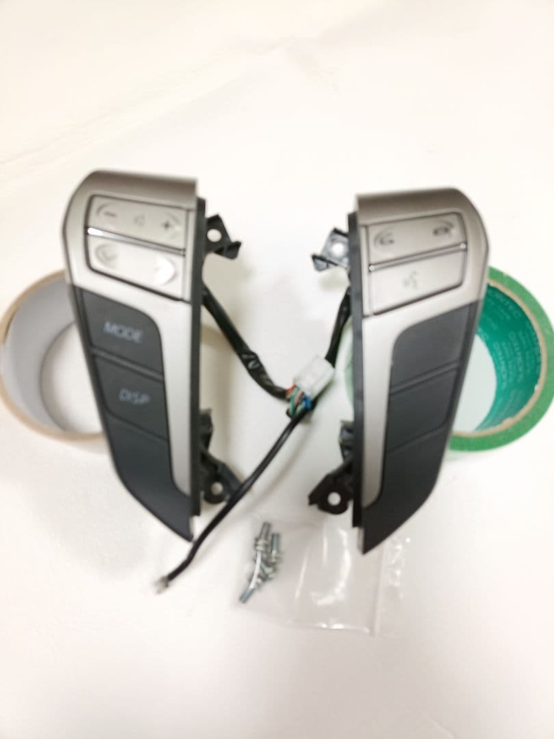 【LED打ち替え品】20ヴェルファイアアルファードステアリングスイッチホワイト白