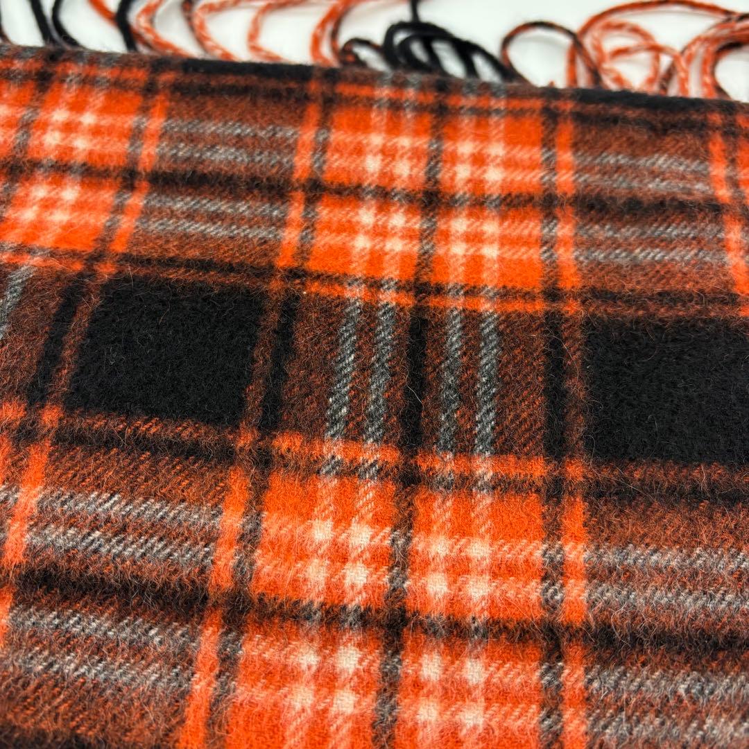 ヴィヴィアンウエストウッド カシミヤ マフラー カラーオーブ刺繍 チェック