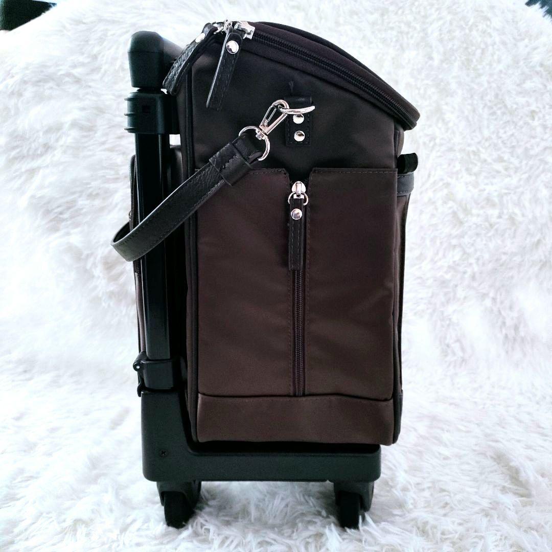 美品✨スワニー　D371 リニーエII　キャリーバッグ 　ショピングカート 茶色