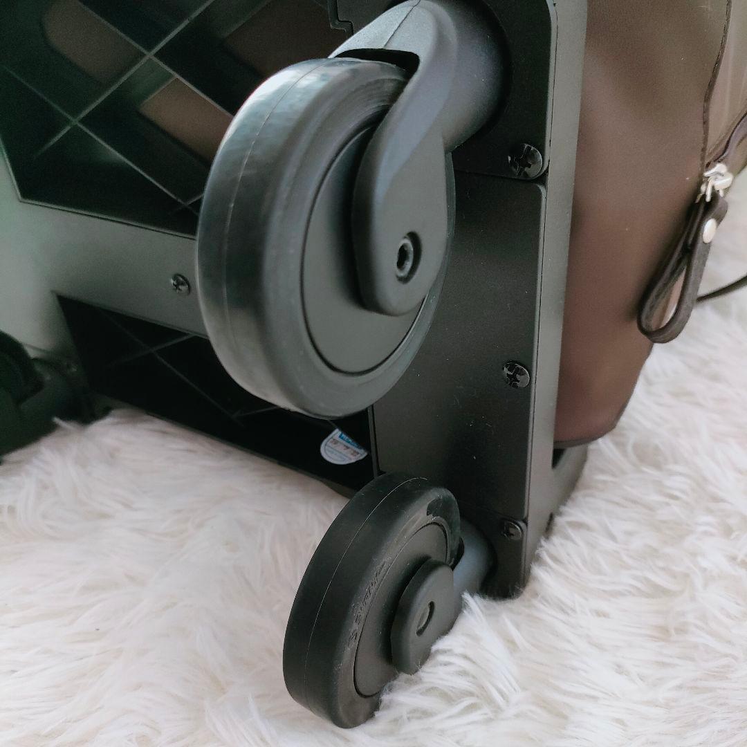 美品✨スワニー　D371 リニーエII　キャリーバッグ 　ショピングカート 茶色