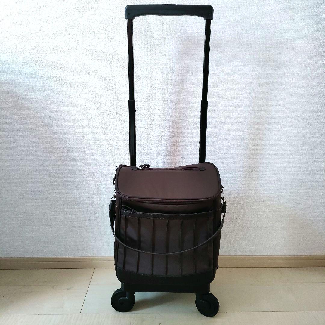 美品✨スワニー　D371 リニーエII　キャリーバッグ 　ショピングカート 茶色