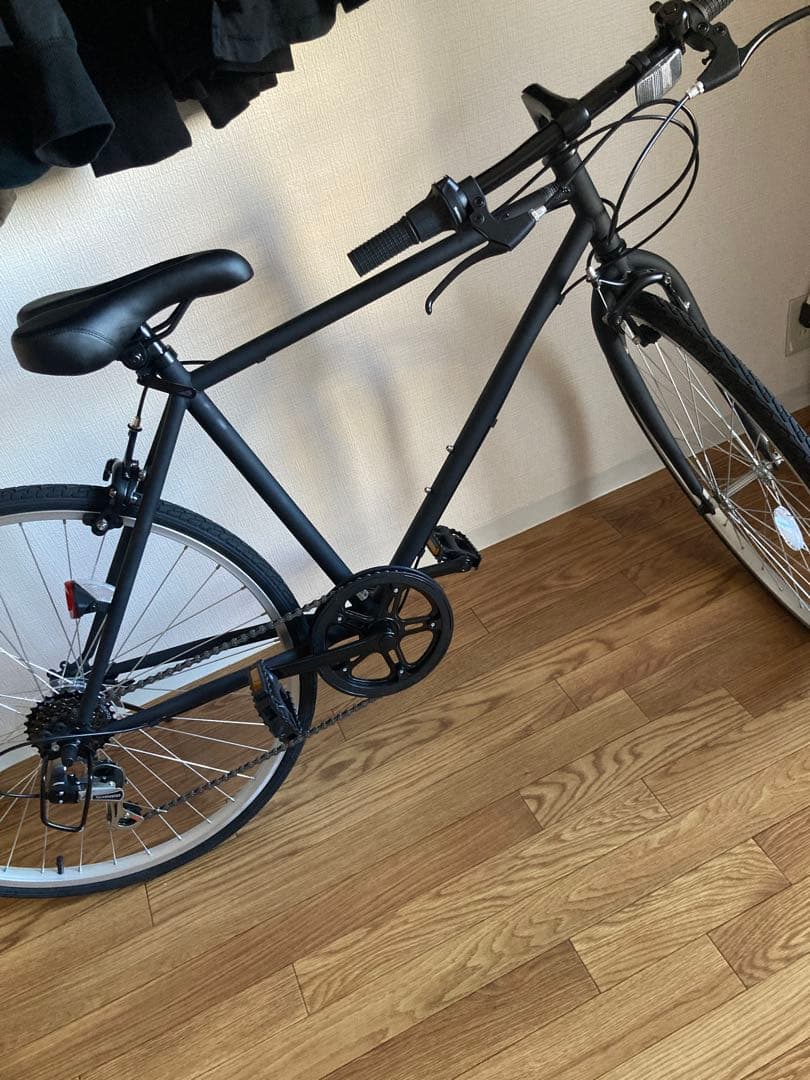 (仙台市受け渡し)クロスバイク 26インチ マッドブラック