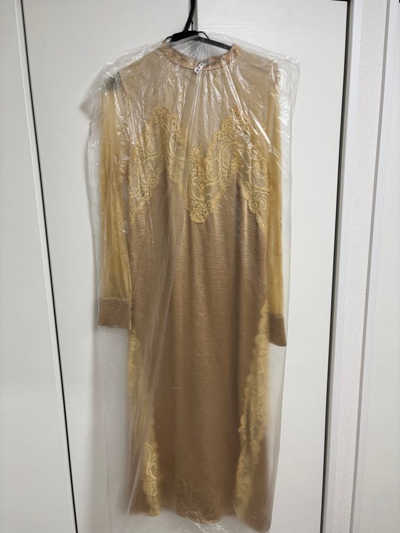 【美品】Ameri UND LACE TRIMMING DRESS