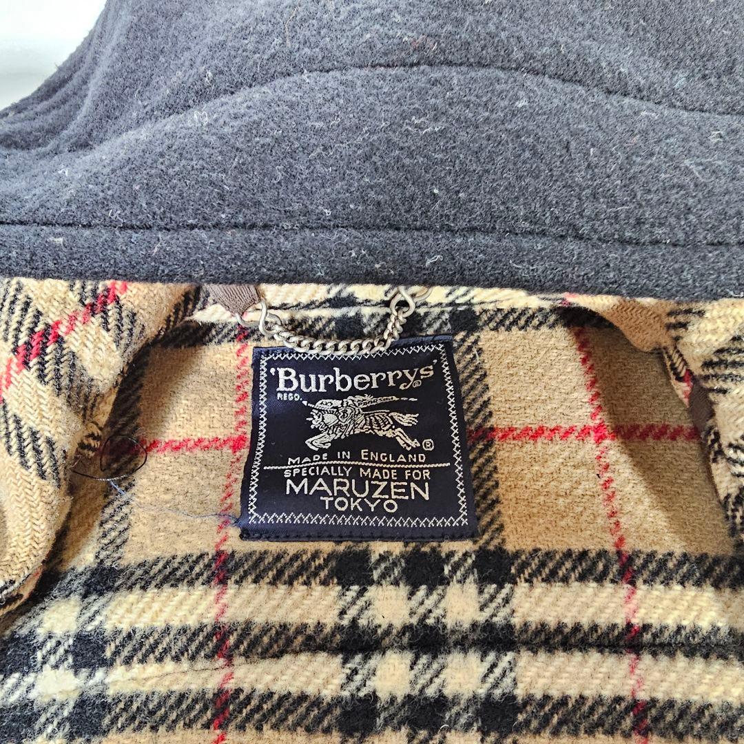希少✨バーバリー ダッフルコート マルゼン ノバチェック トグル ブラック