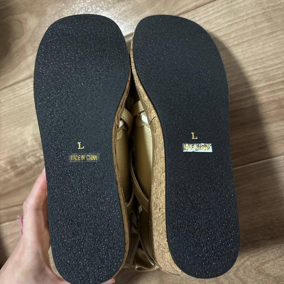 Angelic Pretty　コルク底シューズ　ゴールド　未使用