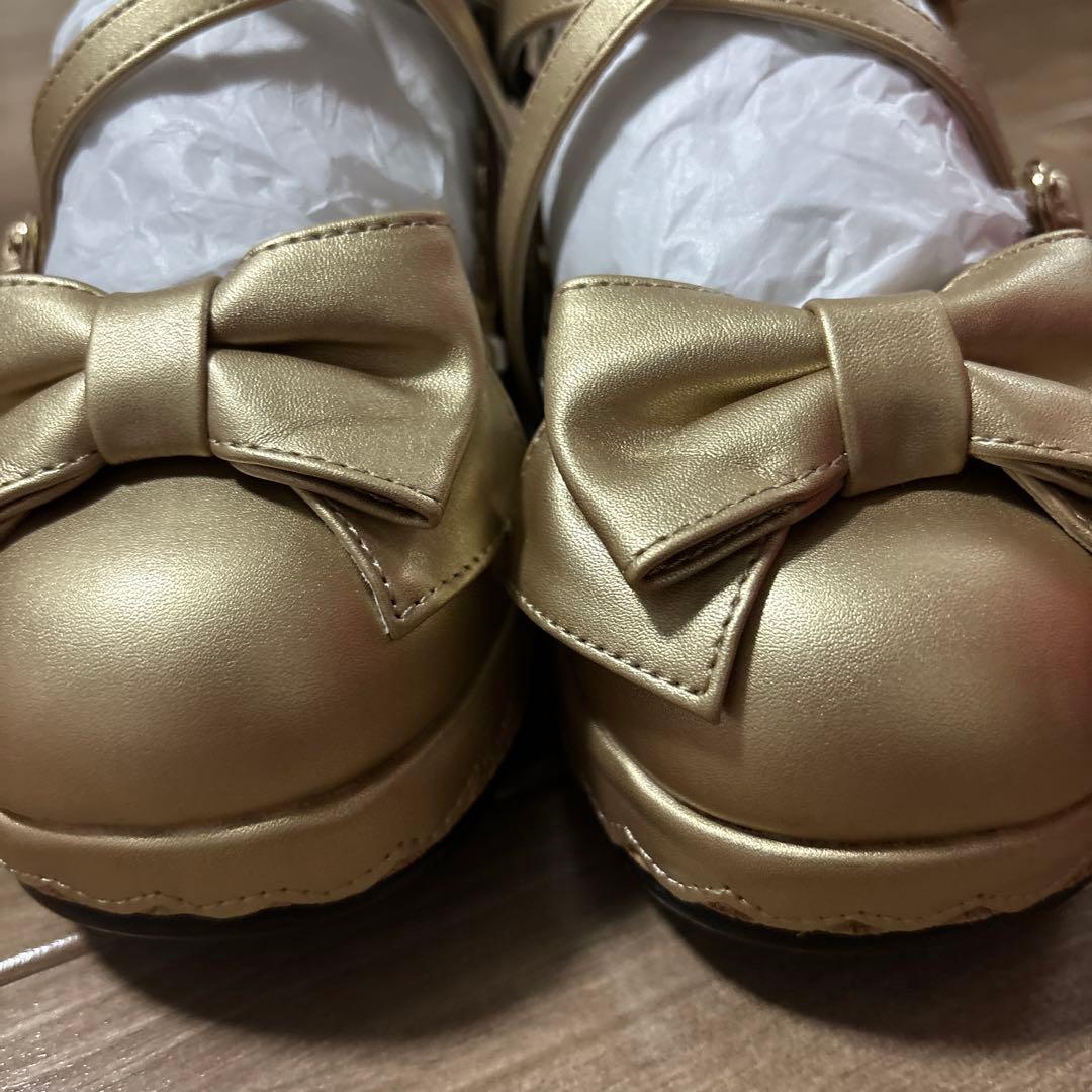 Angelic Pretty　コルク底シューズ　ゴールド　未使用