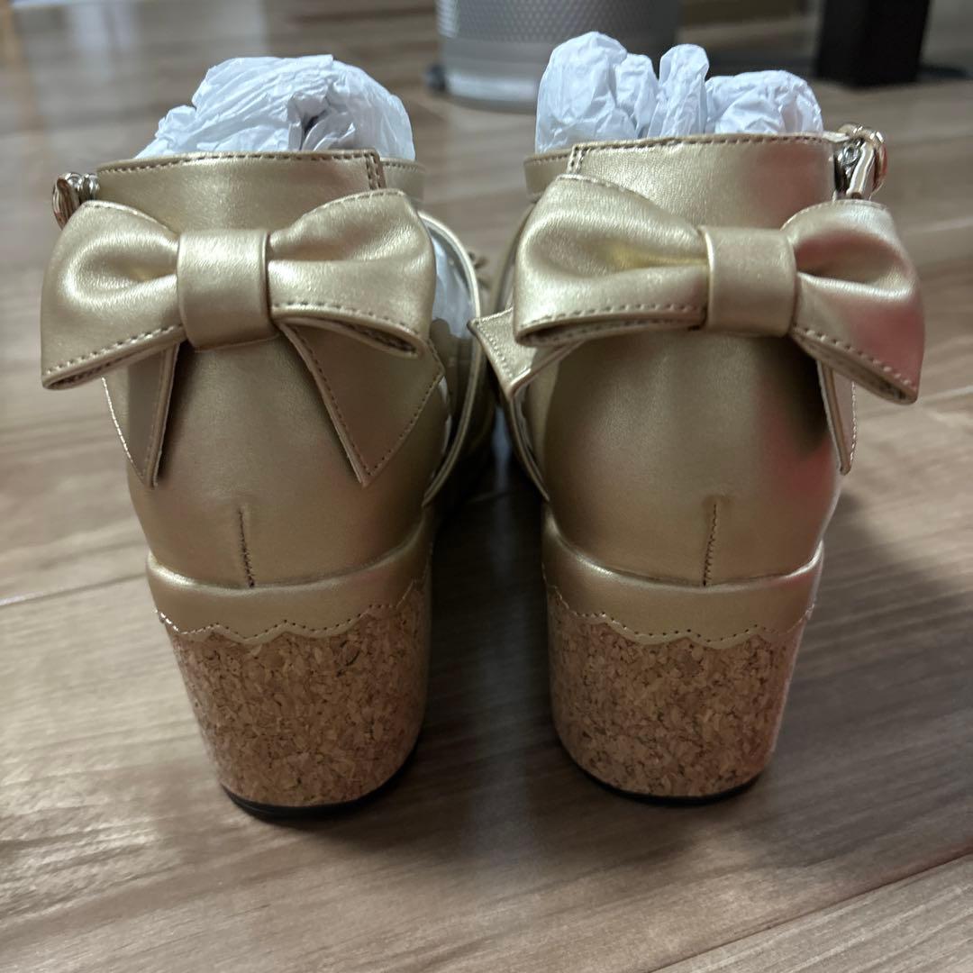 Angelic Pretty　コルク底シューズ　ゴールド　未使用
