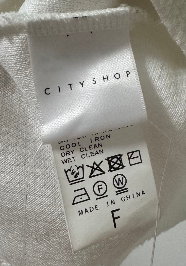 CITYSHOP ウォッシュプルオーバーホワイト