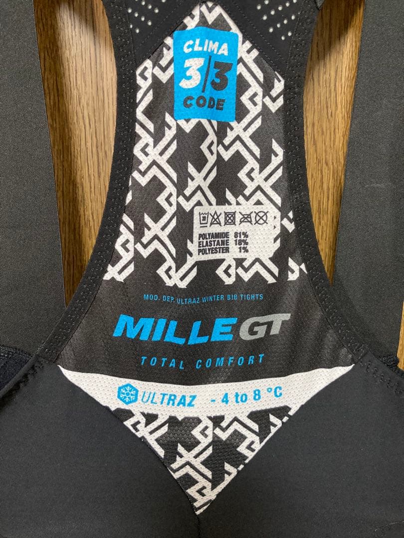 MILLE GT ULTRAZ ビブタイツ アソス　ASSOS XS