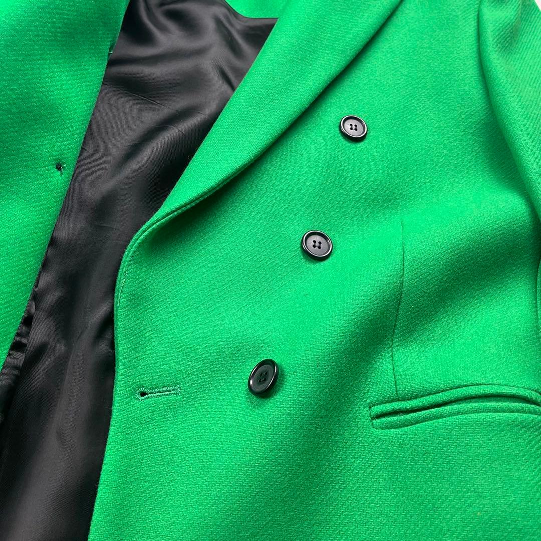 極美品✨ ZARA ザラ MANTECO生地 ロングコート 1ボタン 緑