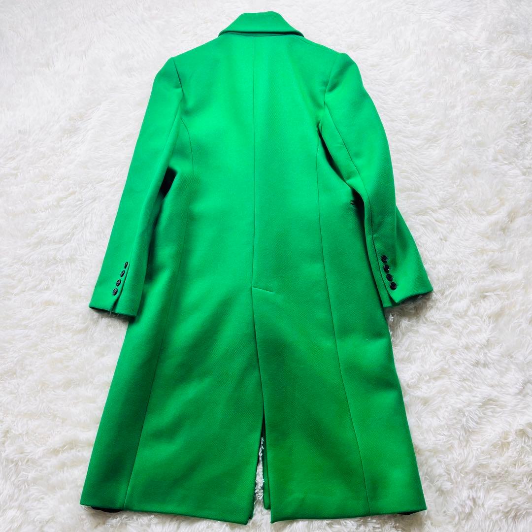 極美品✨ ZARA ザラ MANTECO生地 ロングコート 1ボタン 緑