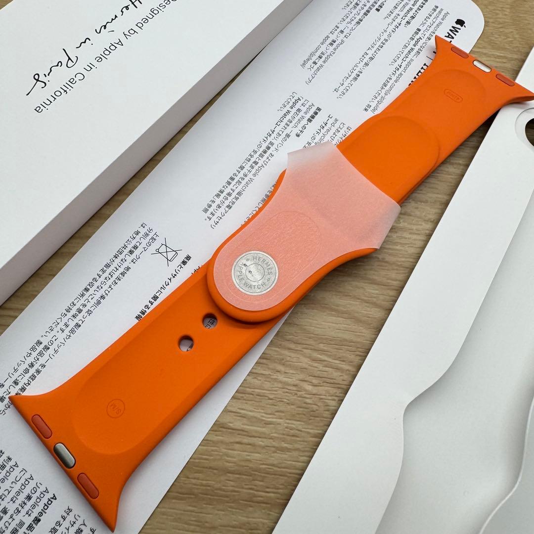 2367 未使用　Apple Watch エルメス　オレンジ　スポーツバンド