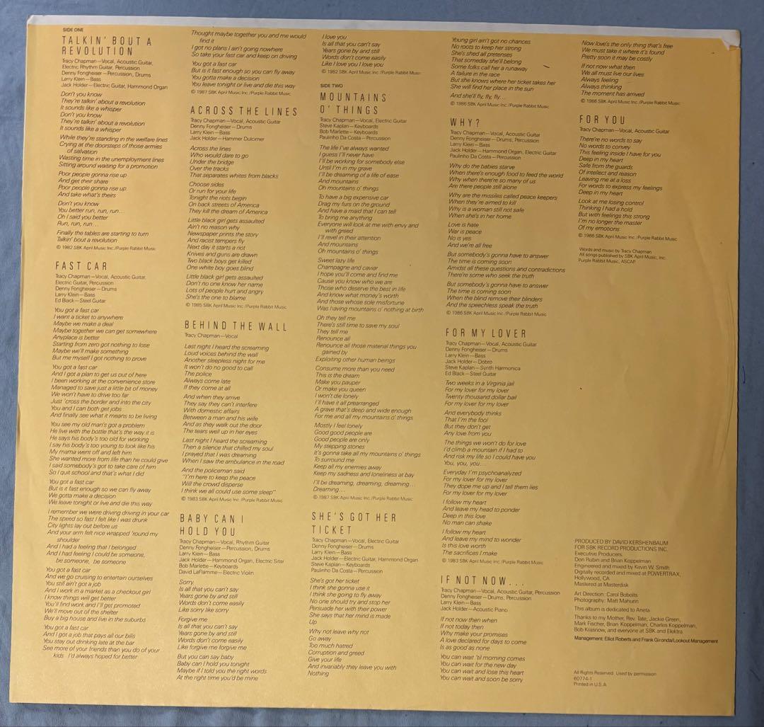 洋楽 Tracy Chapman nice & smooth