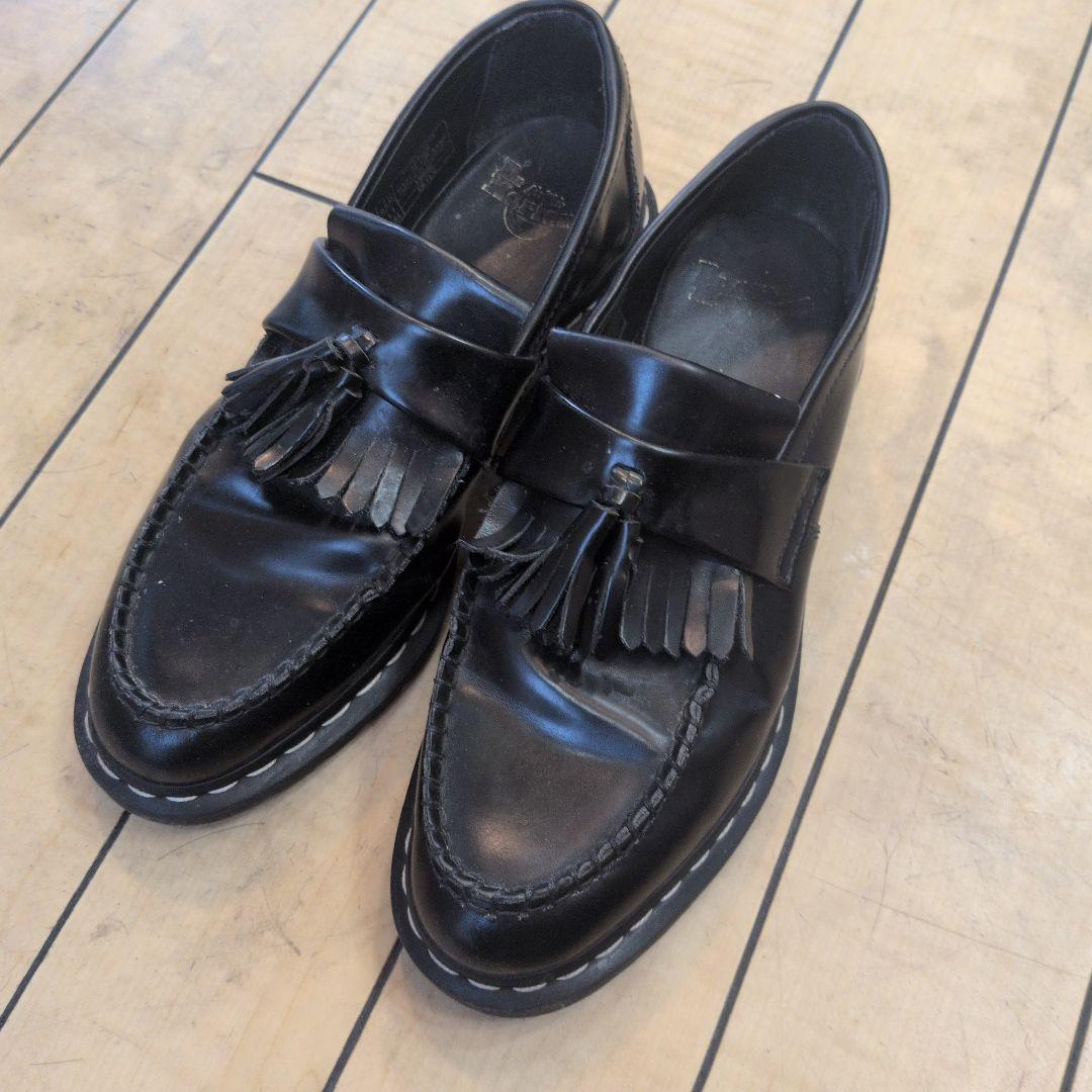 ドクターマーティン　タッセルローファー黒ローファー