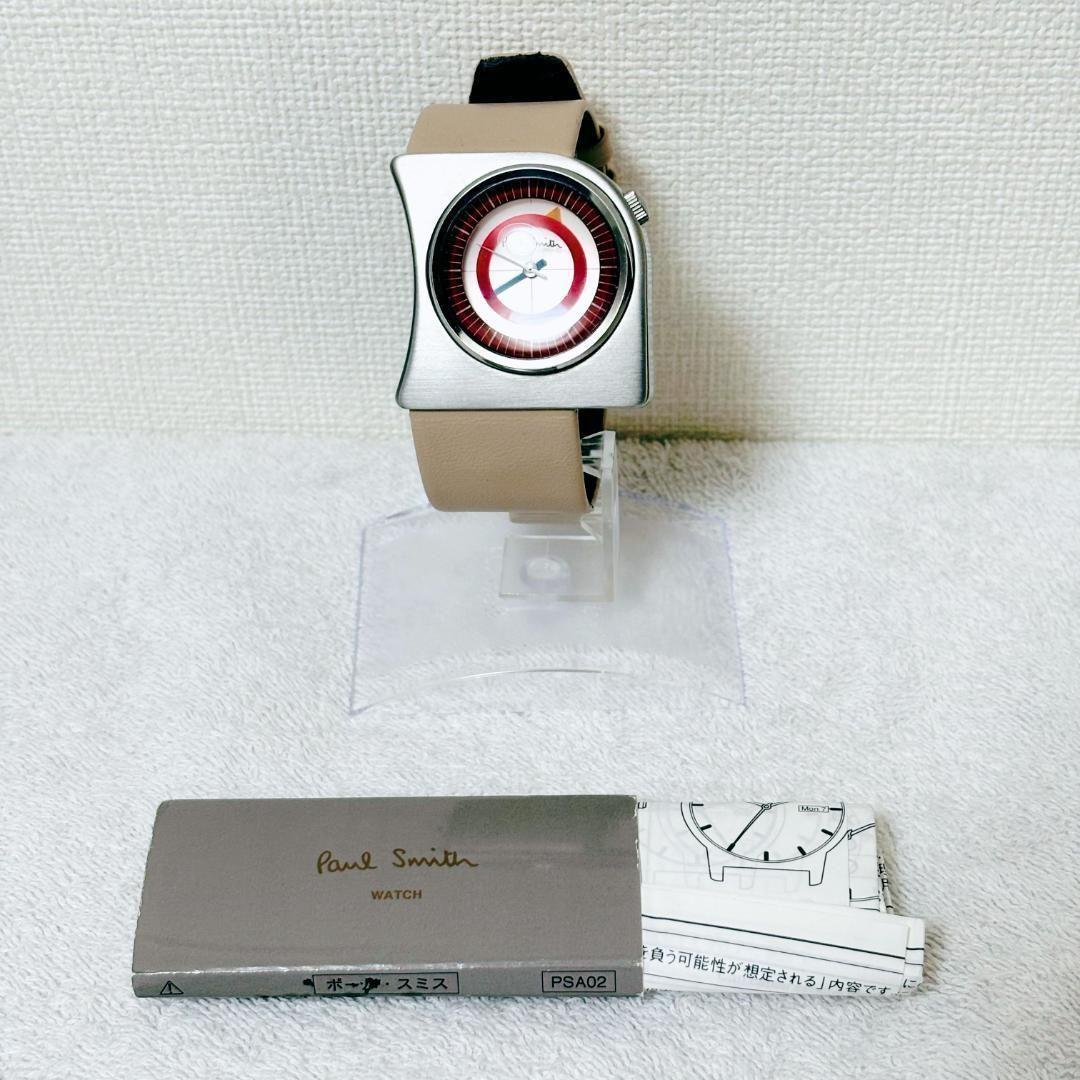 【レア】 美品 ポールスミス 6038-H12611 アシンメトリー 腕時計