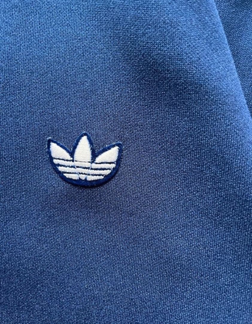 adidasデサントトラックジャケット 5号 紺 美品 ATP VENTEX 白