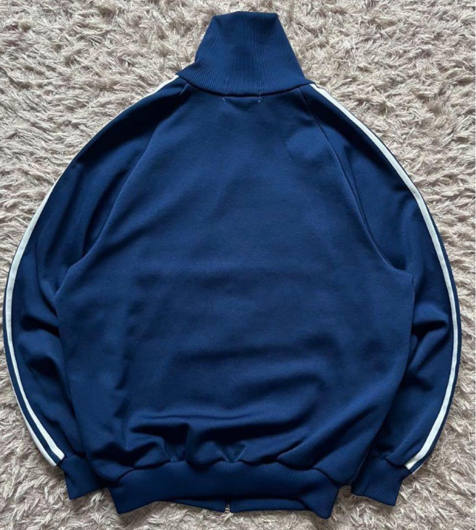 adidasデサントトラックジャケット 5号 紺 美品 ATP VENTEX 白