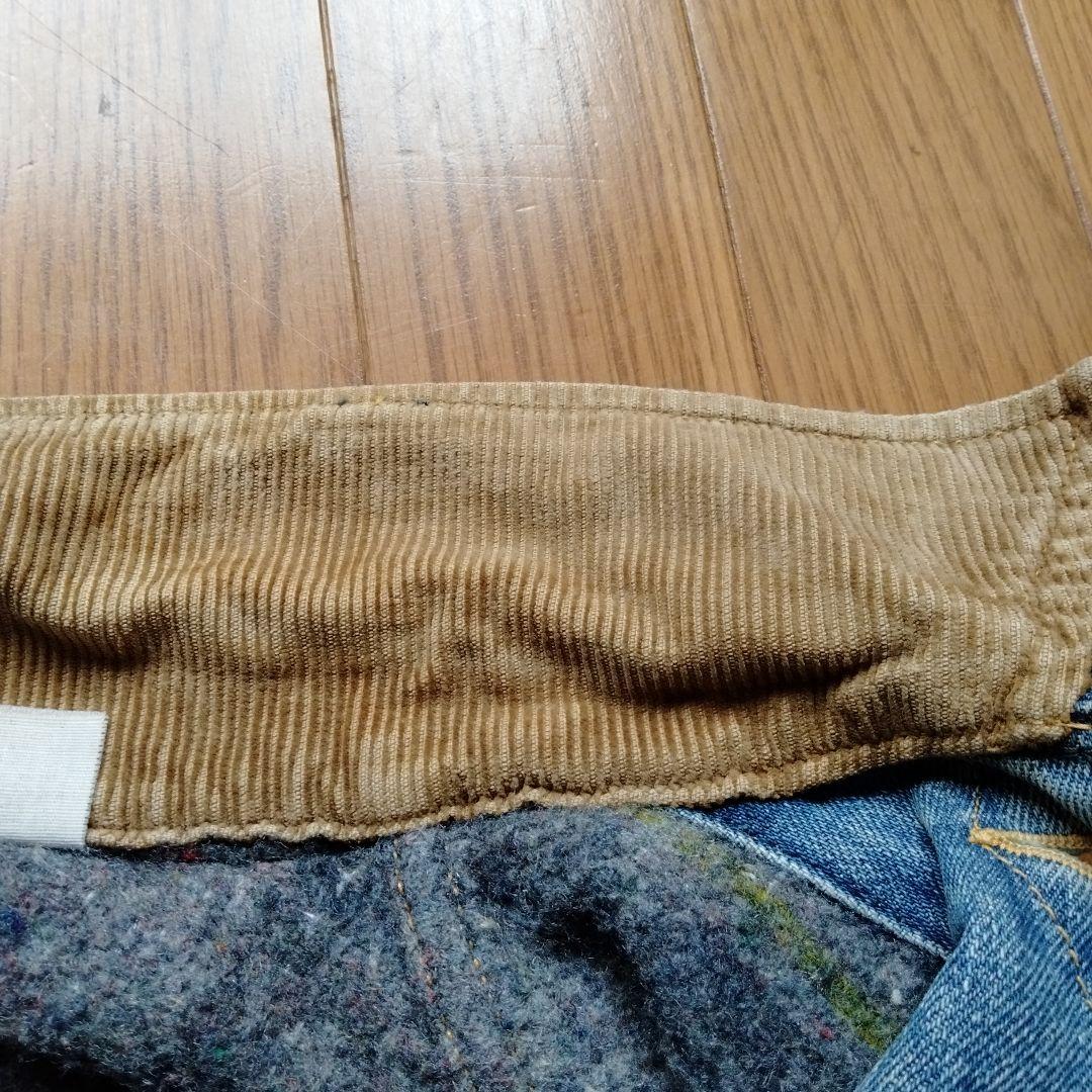 ビンテージ70年代リーストームライダー裏地ブランケット付きデニムJKT青38