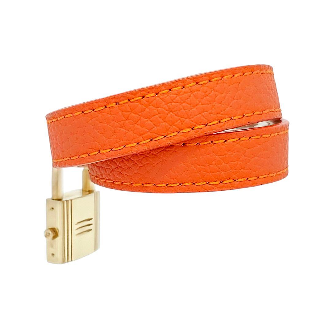 ✨新品電池✨HERMES エルメス ケリーウォッチ オレンジ レディース 腕時計