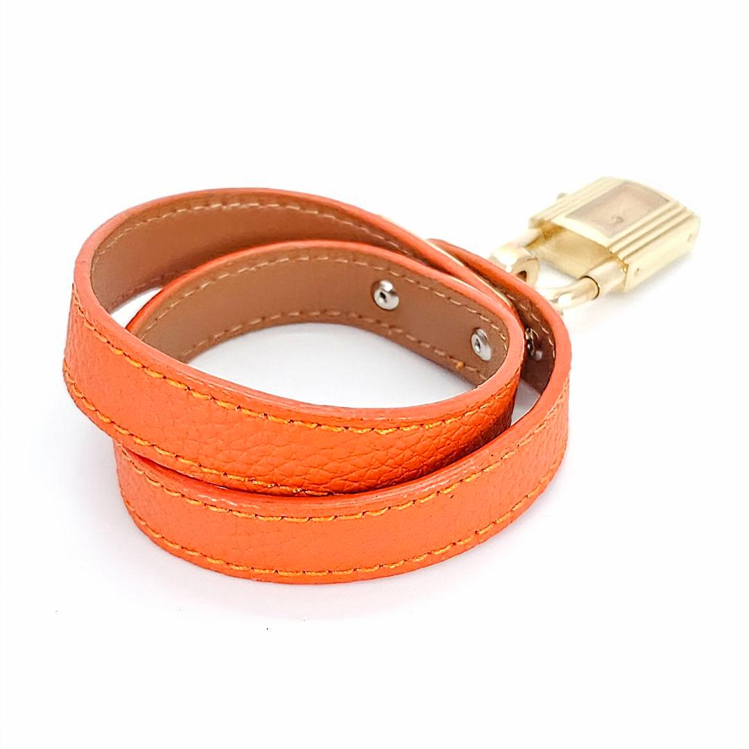✨新品電池✨HERMES エルメス ケリーウォッチ オレンジ レディース 腕時計