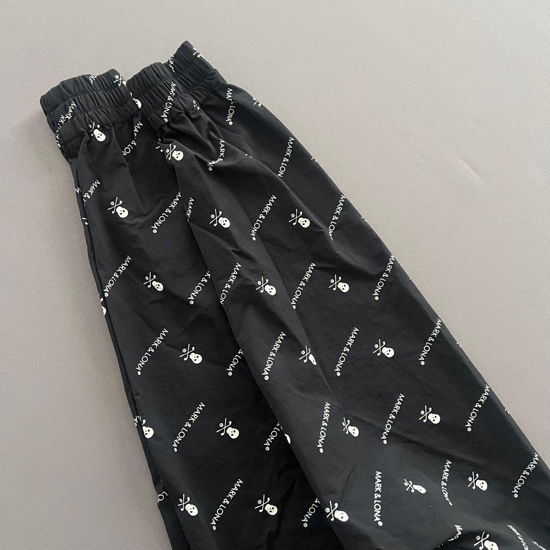 MARK&LONA マークアンドロナ　スニード　総柄　ナイロンジャケット M 黒