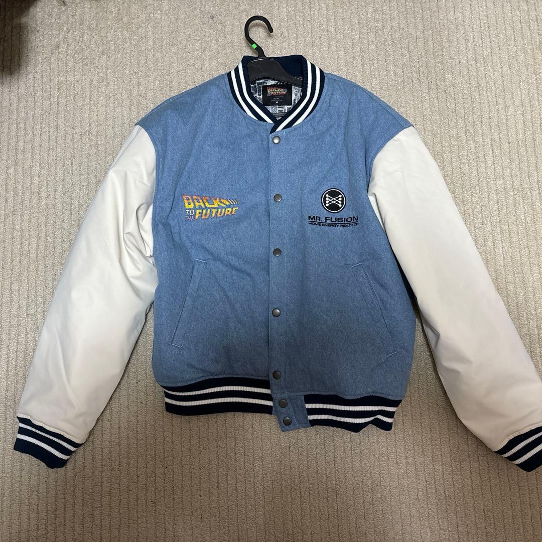 新品タグ付　ニコアンド　バック・トゥ・ザ・フューチャー　刺繍スタジャン