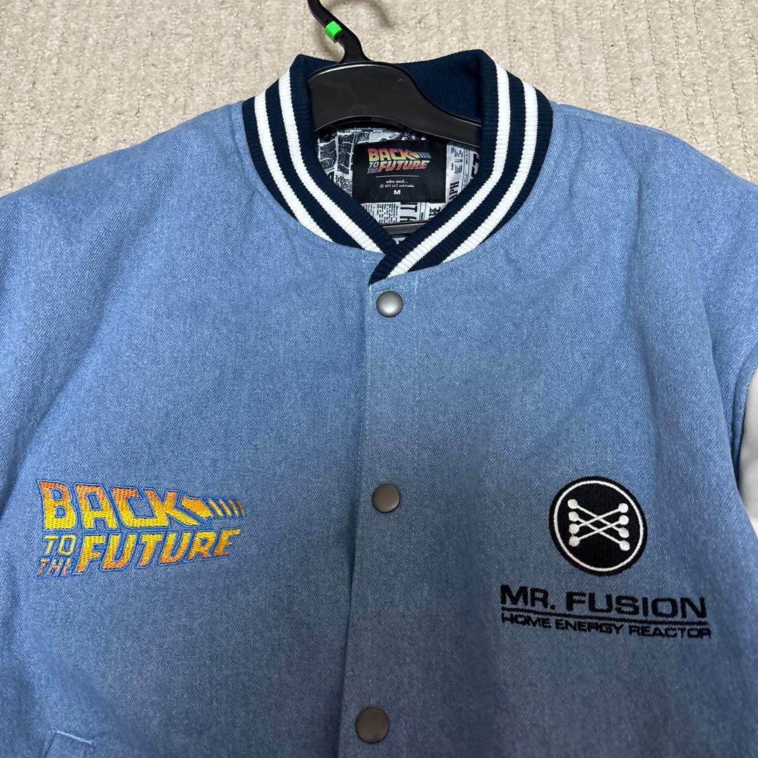 新品タグ付　ニコアンド　バック・トゥ・ザ・フューチャー　刺繍スタジャン