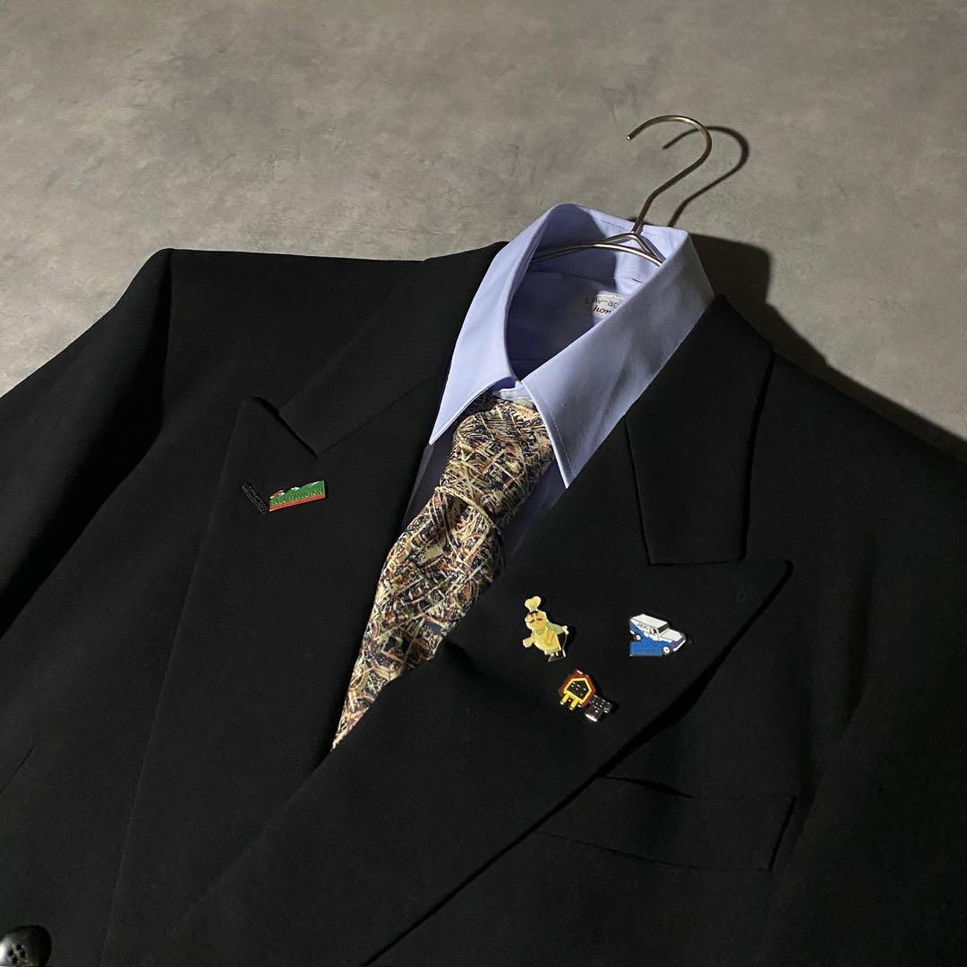 90s vintage レトロセットアップ スーツ ピンズ No.234成人式