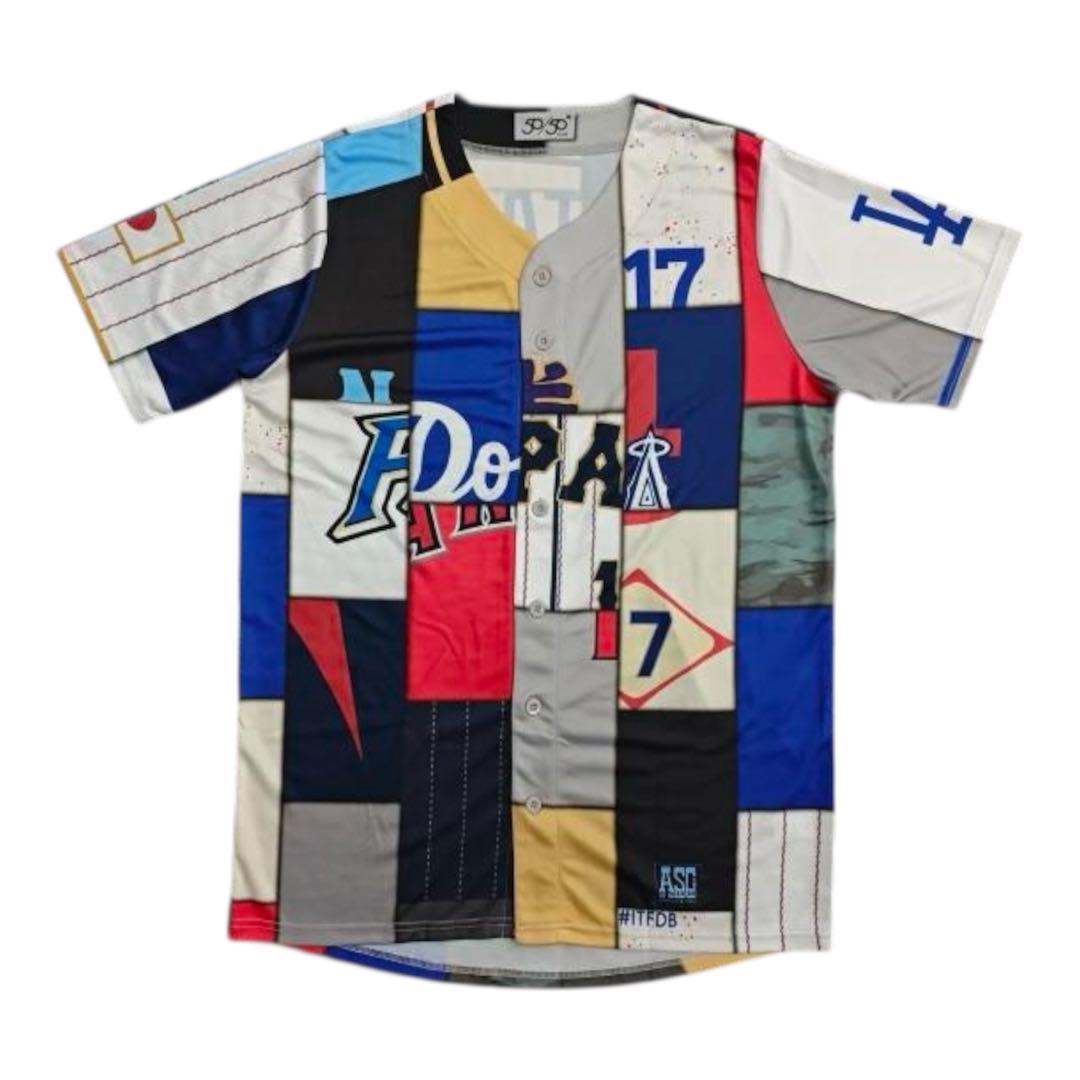 S*様 非売品 大谷翔平 サインプリント歴代ミックスユニフォーム　ドジャース　W