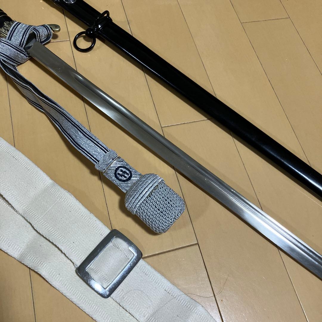 SS金属製サーベル、剣用飾り提げ緒、たすきアダプター付フルセット模造刀品