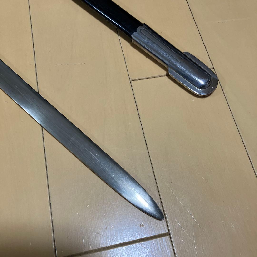 SS金属製サーベル、剣用飾り提げ緒、たすきアダプター付フルセット模造刀品