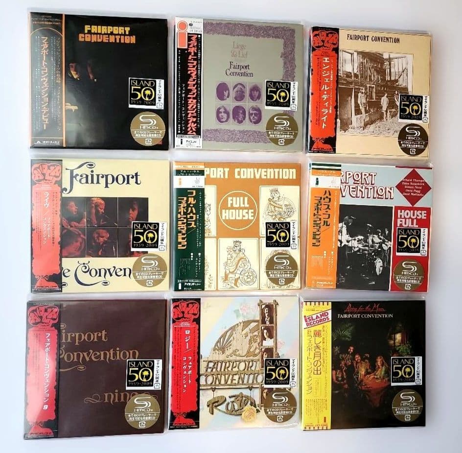 ★フェアポート•コンベンション　紙ジャケSHM-CD 9枚セット！