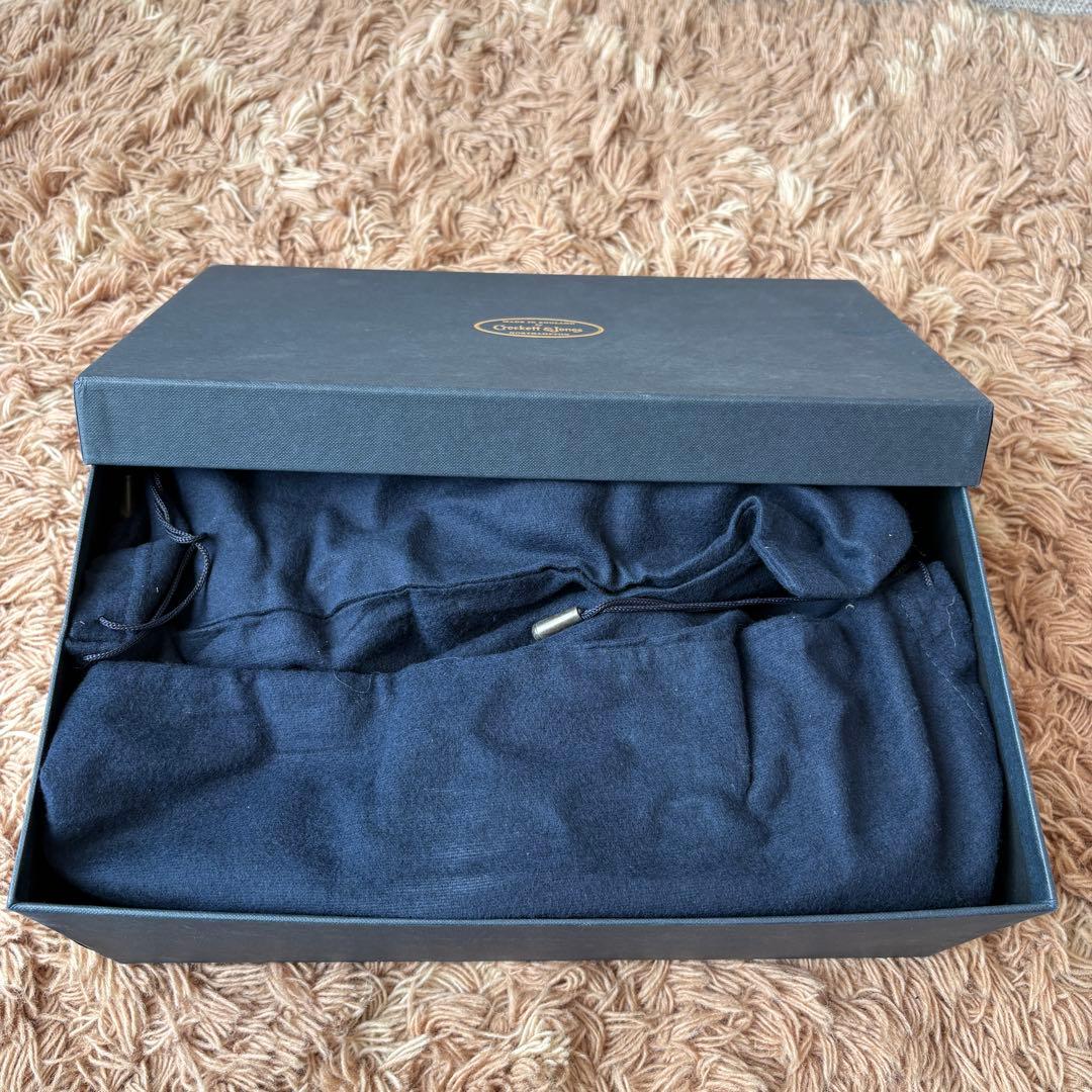 【未使用】クロケット＆ジョーンズ ホールカット レザー 7.5E レザーシューズ