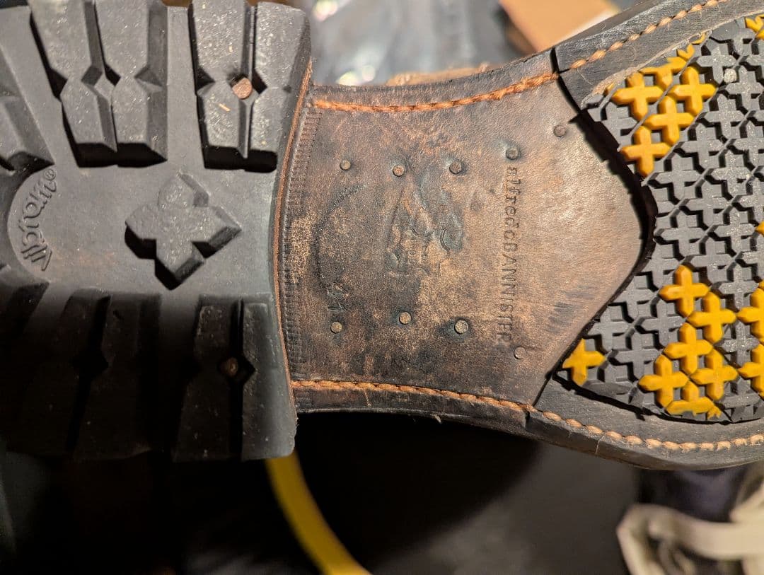 アルフレッドバニスター ブラウンレザーブーツ　41