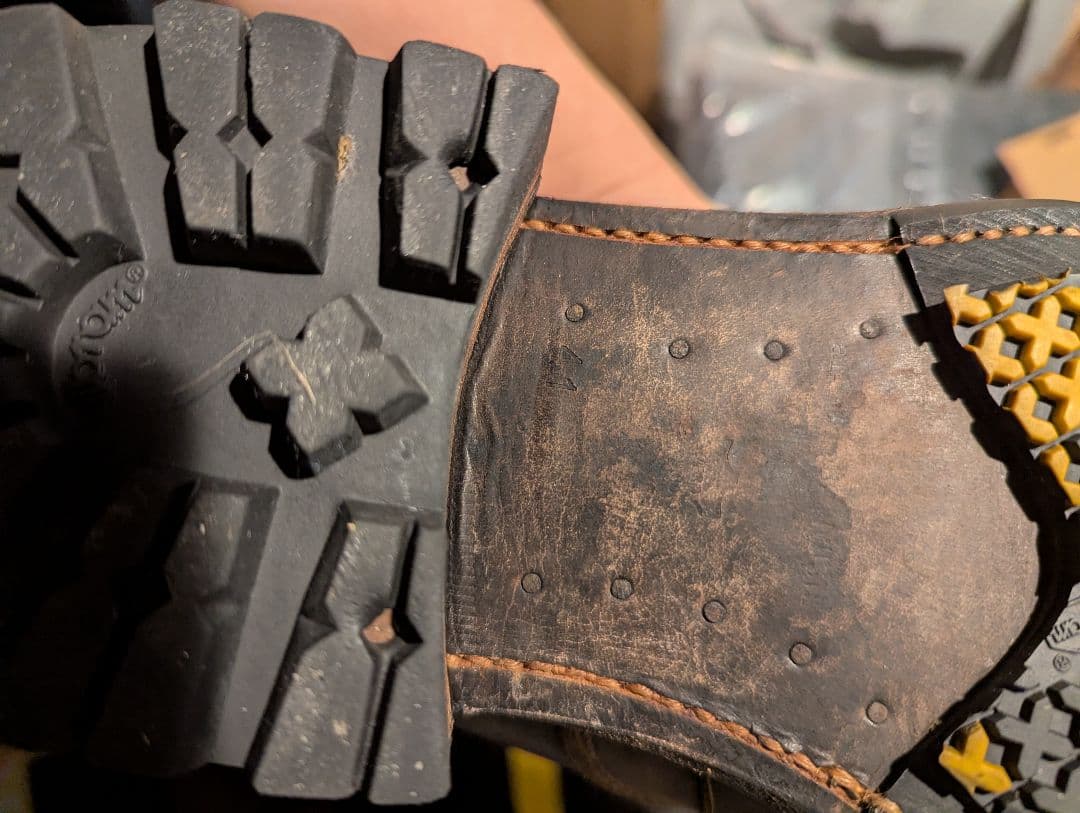 アルフレッドバニスター ブラウンレザーブーツ　41