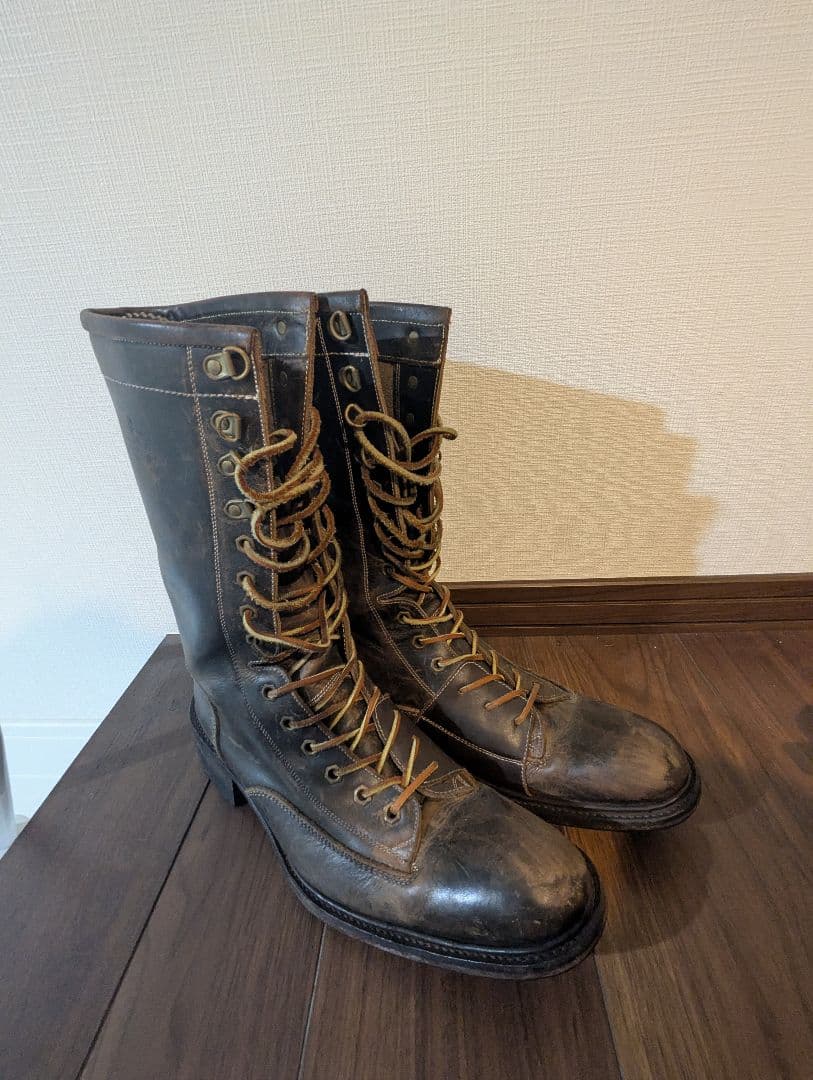 アルフレッドバニスター ブラウンレザーブーツ　41