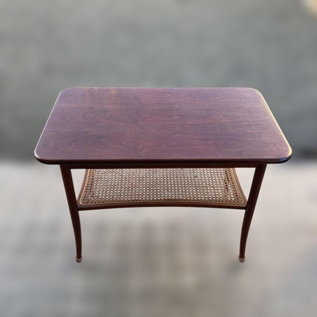 【Blackinc】70s80s オールドマルニ ラタン コーヒーテーブル