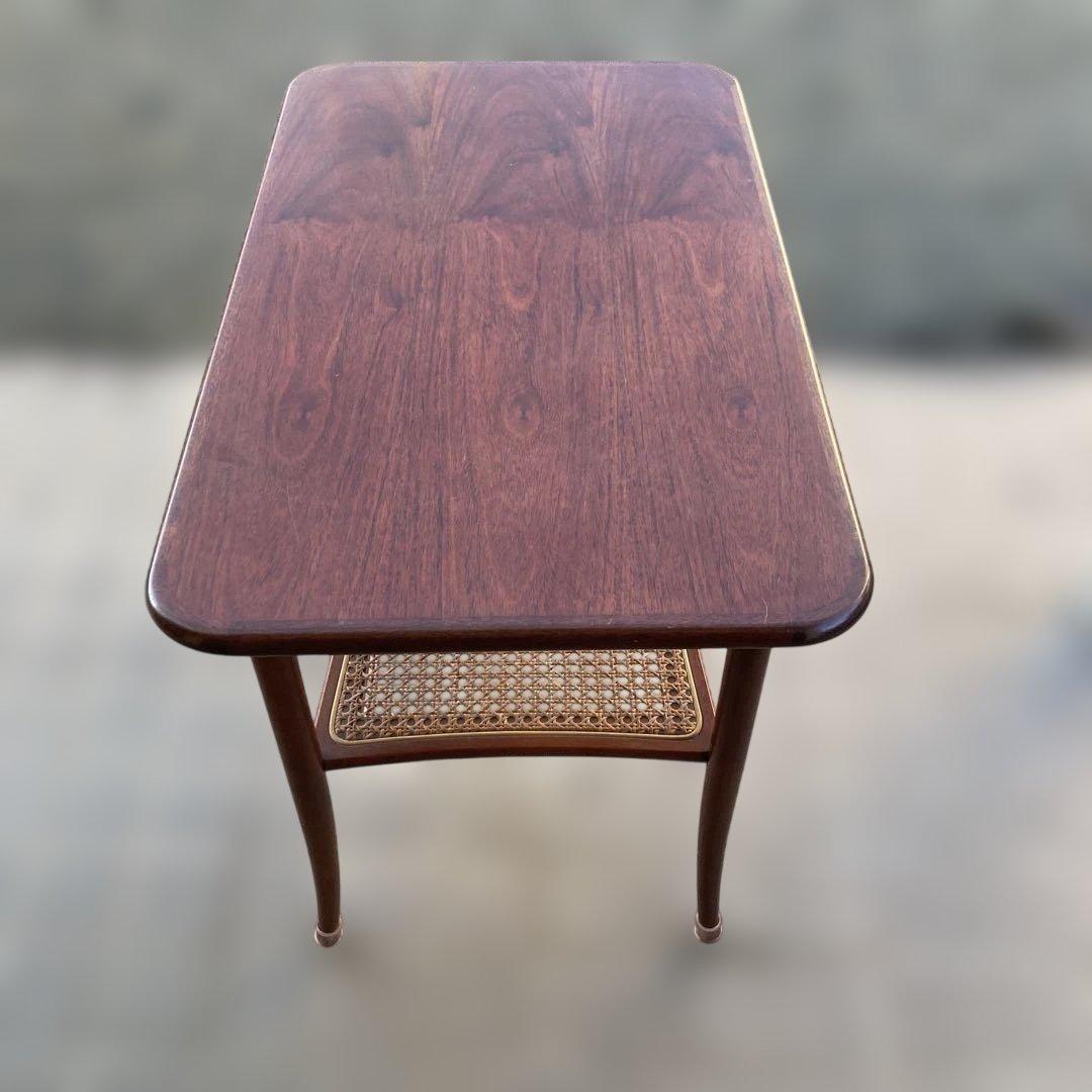 【Blackinc】70s80s オールドマルニ ラタン コーヒーテーブル