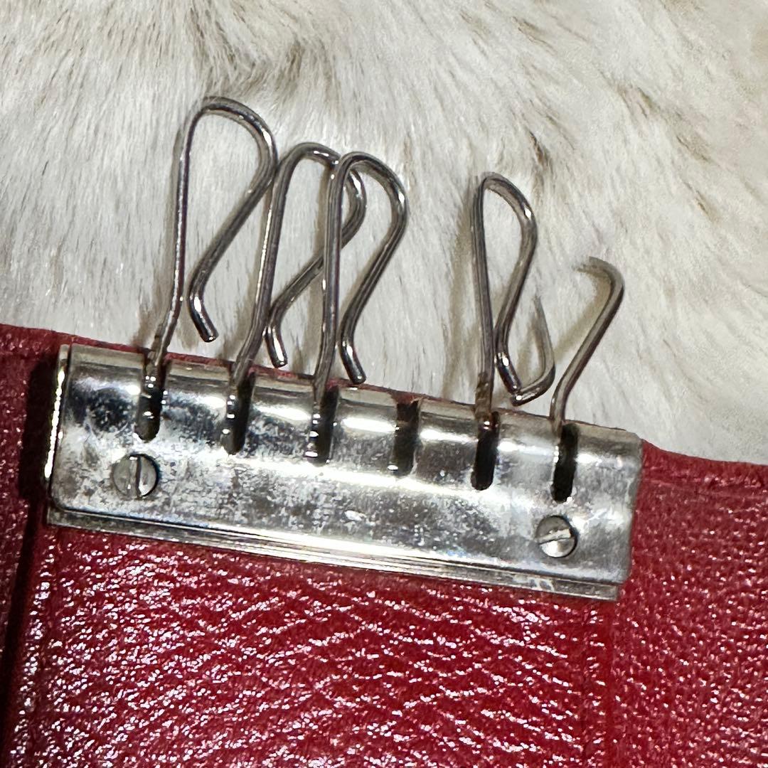 CHANEL 赤 レザー キーケース