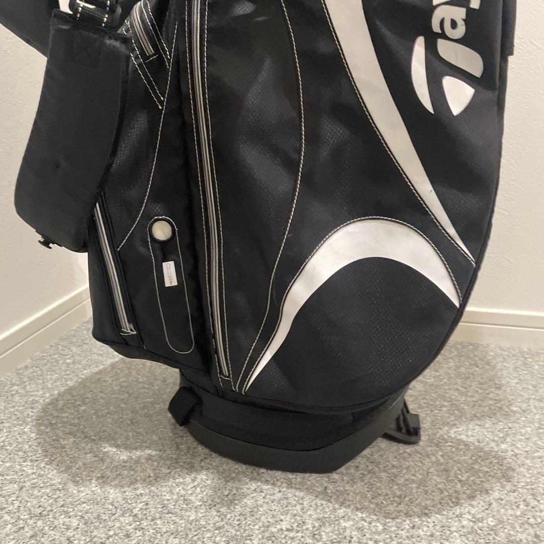 テーラーメイド キャディバッグ スタンド式 軽量 6分割 ゴルフ ブラック